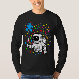 Autism Awareness Astronaut Balloon Autism Space Ki T-Shirt