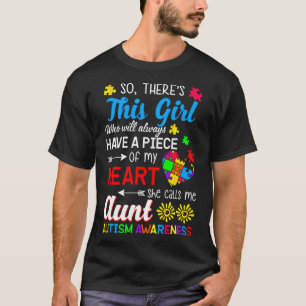 Autism Awareness Aunt Autism Awareness T-Shirt