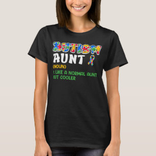 Autism Awareness Aunt Autistic Child Diversity  1 T-Shirt