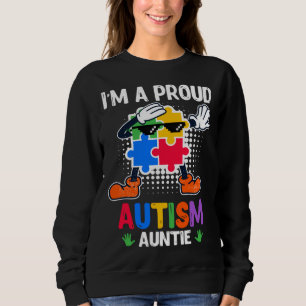 Autism Awareness Aunt Autistic Child Diversity 2 Sweatshirt
