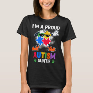 Autism Awareness Aunt Autistic Child Diversity 2 T-Shirt