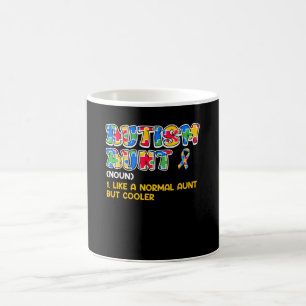 Autism Awareness Aunt Autistic Child Diversity Coffee Mug