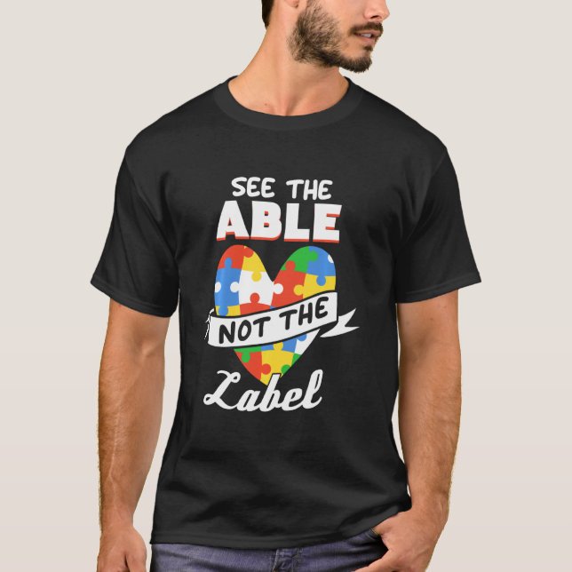 Autism Awareness Autism Disability Support Sped T-Shirt (Front)