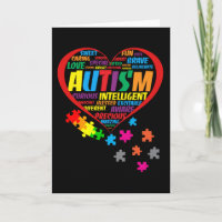 Autism Awareness Autism Heart Typography