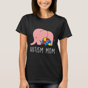 Autism Awareness Autism Mum Elephant T-Shirt