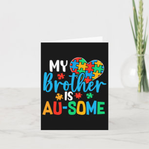 Autism Awareness Autism Squad Support Awesome Boys Card