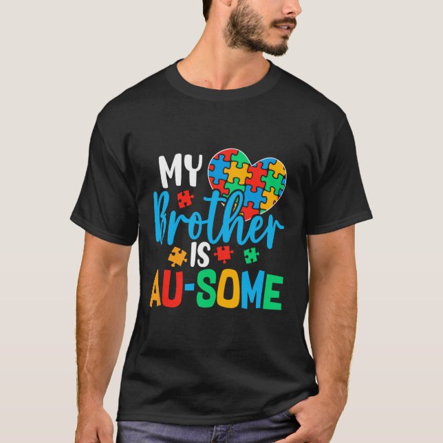 Autism Awareness Autism Squad Support Awesome Boys T-Shirt (Front)