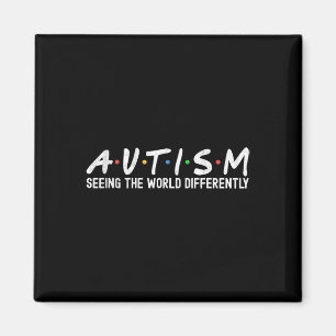 Autism Awareness Autism Squad Support Women Kids B Magnet