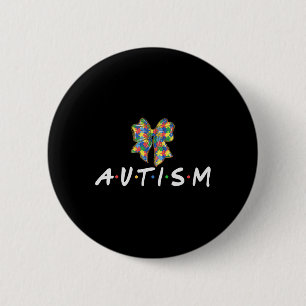Autism Awareness Autism Squad Support Women Men 6 Cm Round Badge