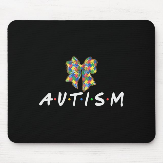 Autism Awareness Autism Squad Support Women Men  Mouse Pad (Front)