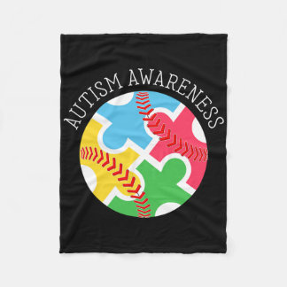 Autism Awareness Autism Support Bysebyll  Fleece Blanket