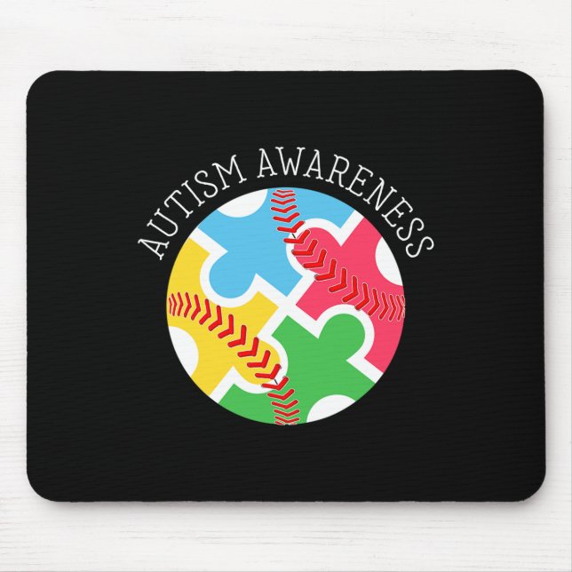 Autism Awareness Autism Support Bysebyll  Mouse Pad (Front)