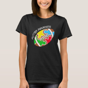 Autism Awareness Autism Support Men Women Football T-Shirt