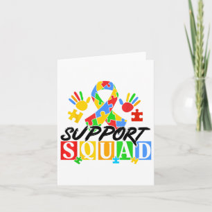 Autism Awareness Autism Support Squad Family Card