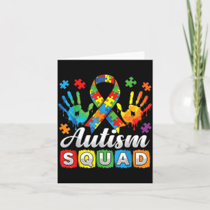 Autism Awareness Autism Suprt Squad Family Card