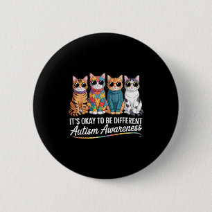 Autism awareness autistic 6 cm round badge
