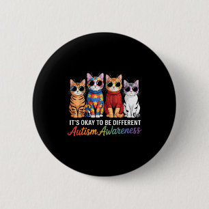 Autism awareness autistic 6 cm round badge