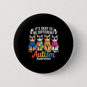 Autism awareness autistic 6 cm round badge
