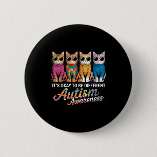 Autism awareness autistic  6 cm round badge