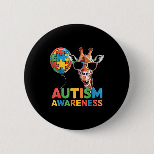 Autism awareness autistic  6 cm round badge