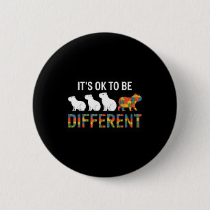 Autism awareness autistic  6 cm round badge