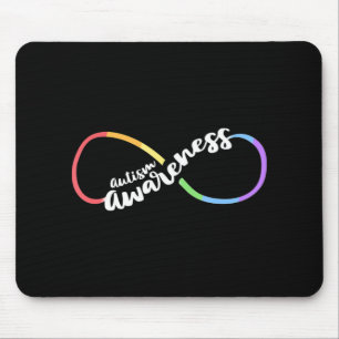 Autism Awareness Autistic Acceptance Rainbow Infin Mouse Pad
