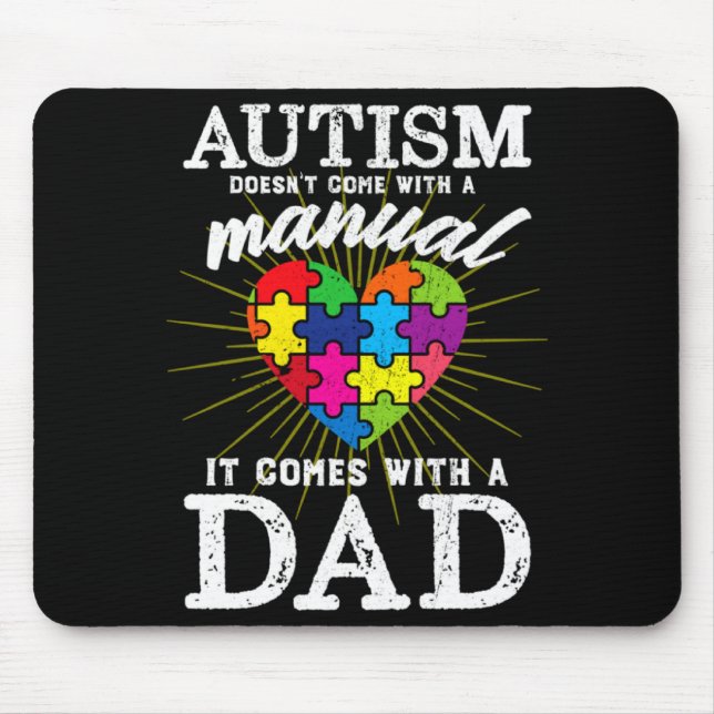 Autism Awareness Autistic Autism Different Autisti Mouse Pad (Front)