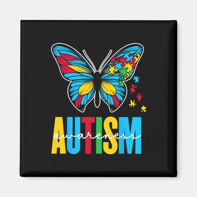 Autism Awareness Autistic Autist Autists Support A Magnet (Front)