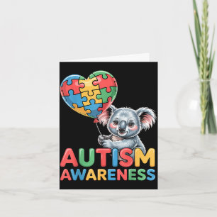 Autism awareness autistic card