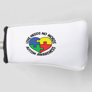 Autism Awareness Autistic Caregiver Golf Head Cover