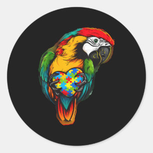 Autism awareness autistic classic round sticker