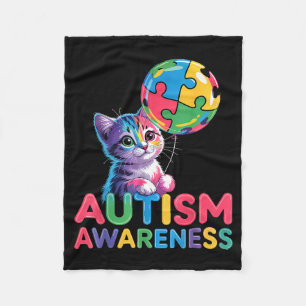 Autism awareness autistic fleece blanket