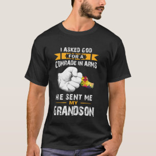 Autism Awareness Autistic Grandson for Grandma Gra T-Shirt
