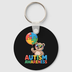 Autism awareness autistic key ring
