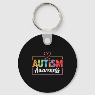 Autism awareness autistic key ring