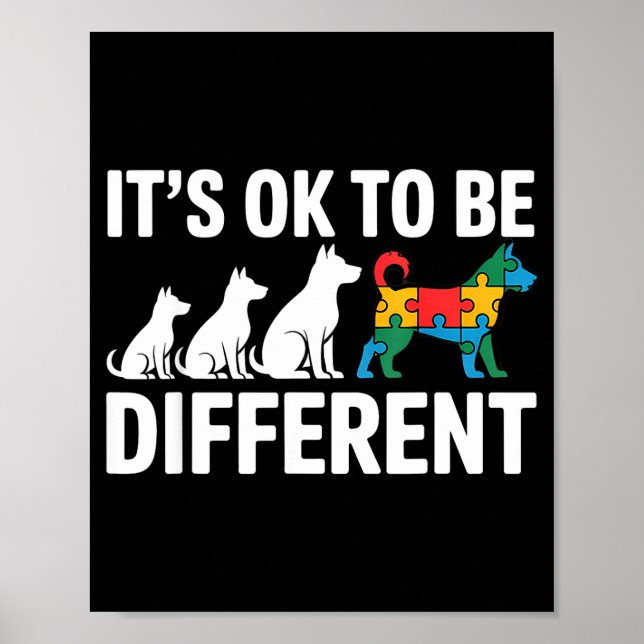 Autism awareness autistic  poster (Front)