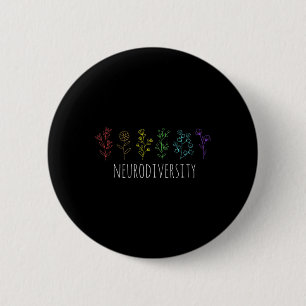 Autism Awareness Autistic Pride Rainbow Neurodiver 6 Cm Round Badge