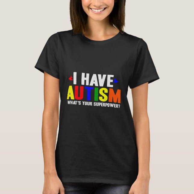 Autism Awareness Autistic T-Shirt (Front)