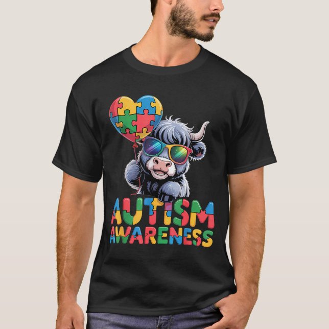 Autism awareness autistic  T-Shirt (Front)