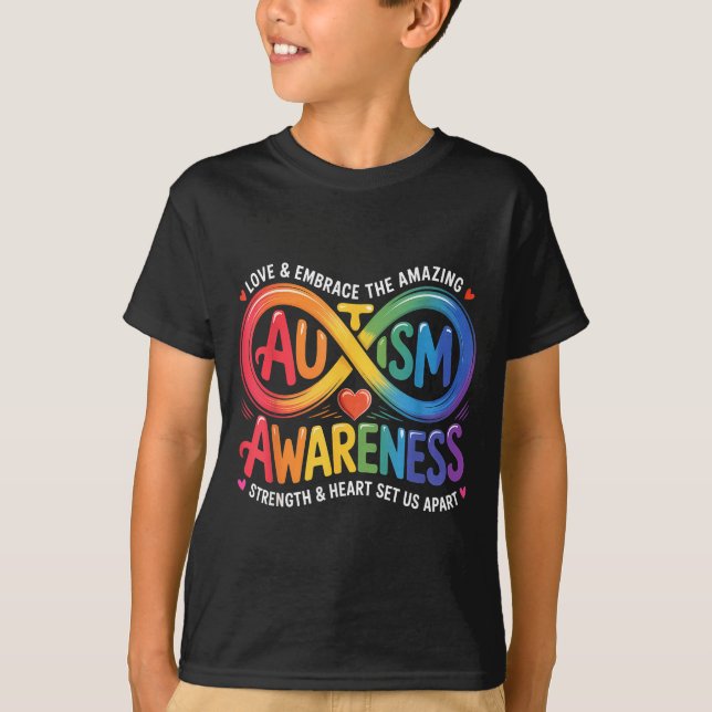 Autism awareness autistic  T-Shirt (Front)