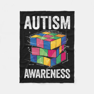 Autism Awareness Autists Support Autist Autistic A Fleece Blanket