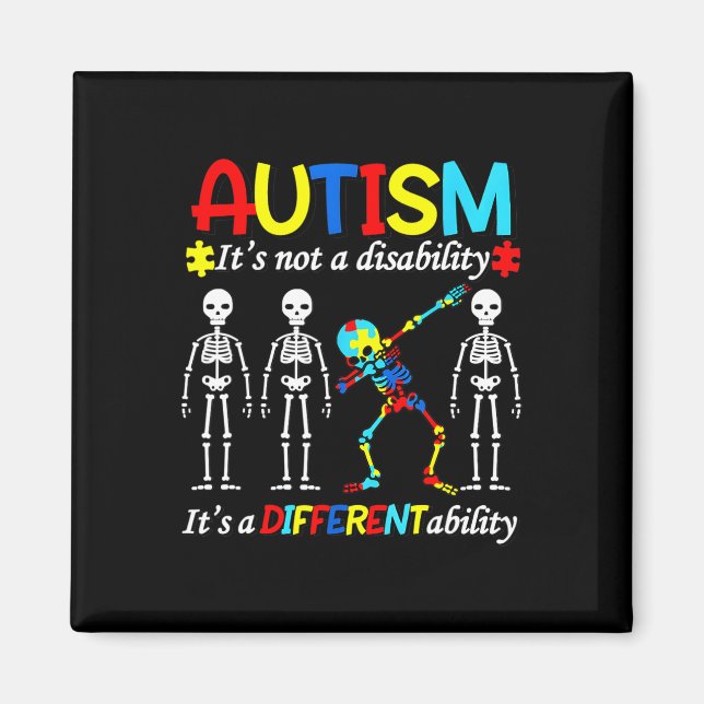 Autism Awareness Autists Support Autist Autistic A Magnet (Front)