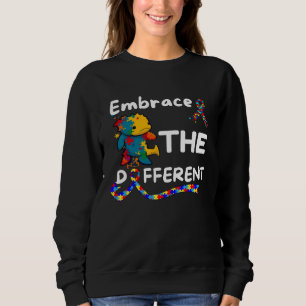 Autism Awareness Axolotl Embrace Different Unmaski Sweatshirt
