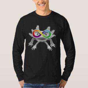 Autism Awareness Axolotl with Infinity Symbol Glas T-Shirt