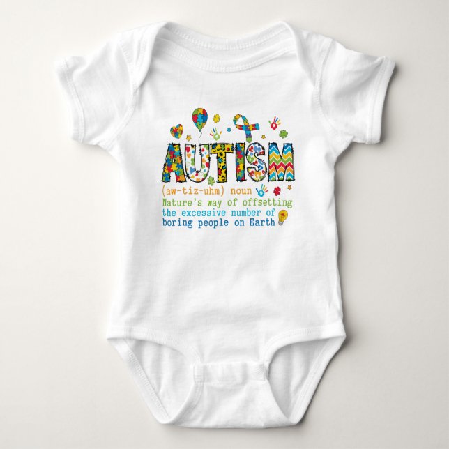 Autism Awareness  Baby Bodysuit (Front)