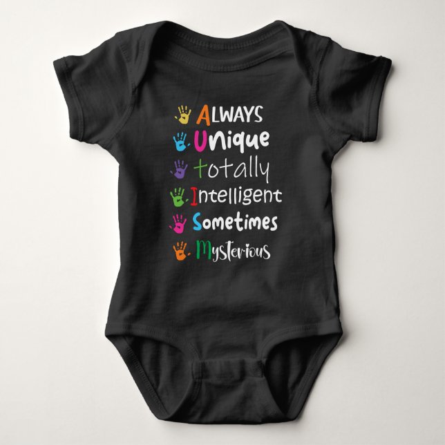 Autism Awareness Baby Bodysuit (Front)