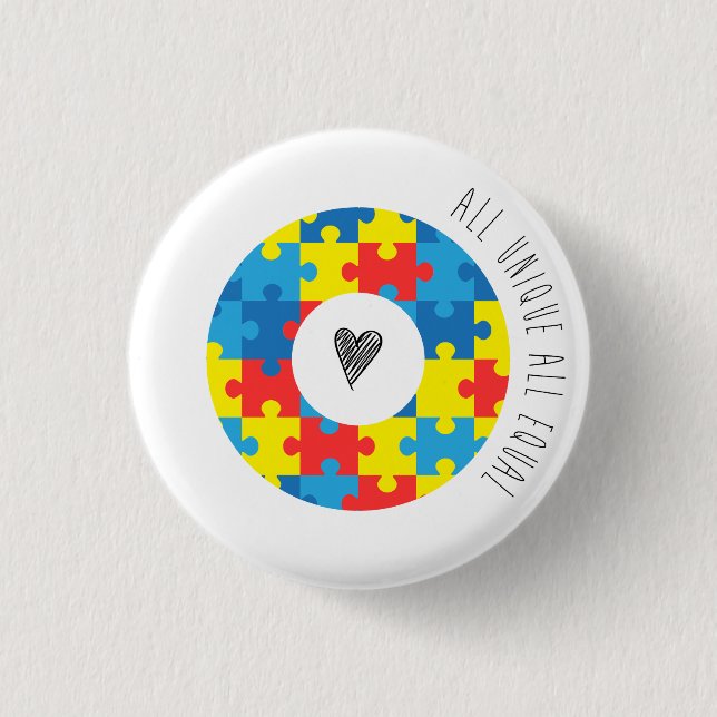 Autism Awareness Badge (small) (Front)