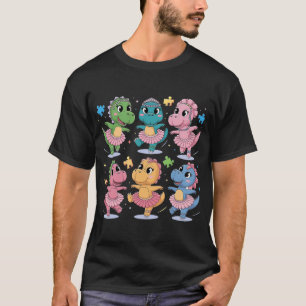 Autism Awareness Ballerina T-Rex Cute Dancing Dino T-Shirt