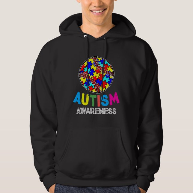 Autism Awareness Baseball     Hoodie (Front)