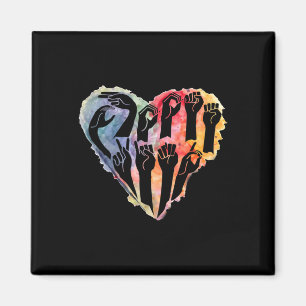 Autism Awareness Be Kind Asl Heart Anti Bullying  Magnet